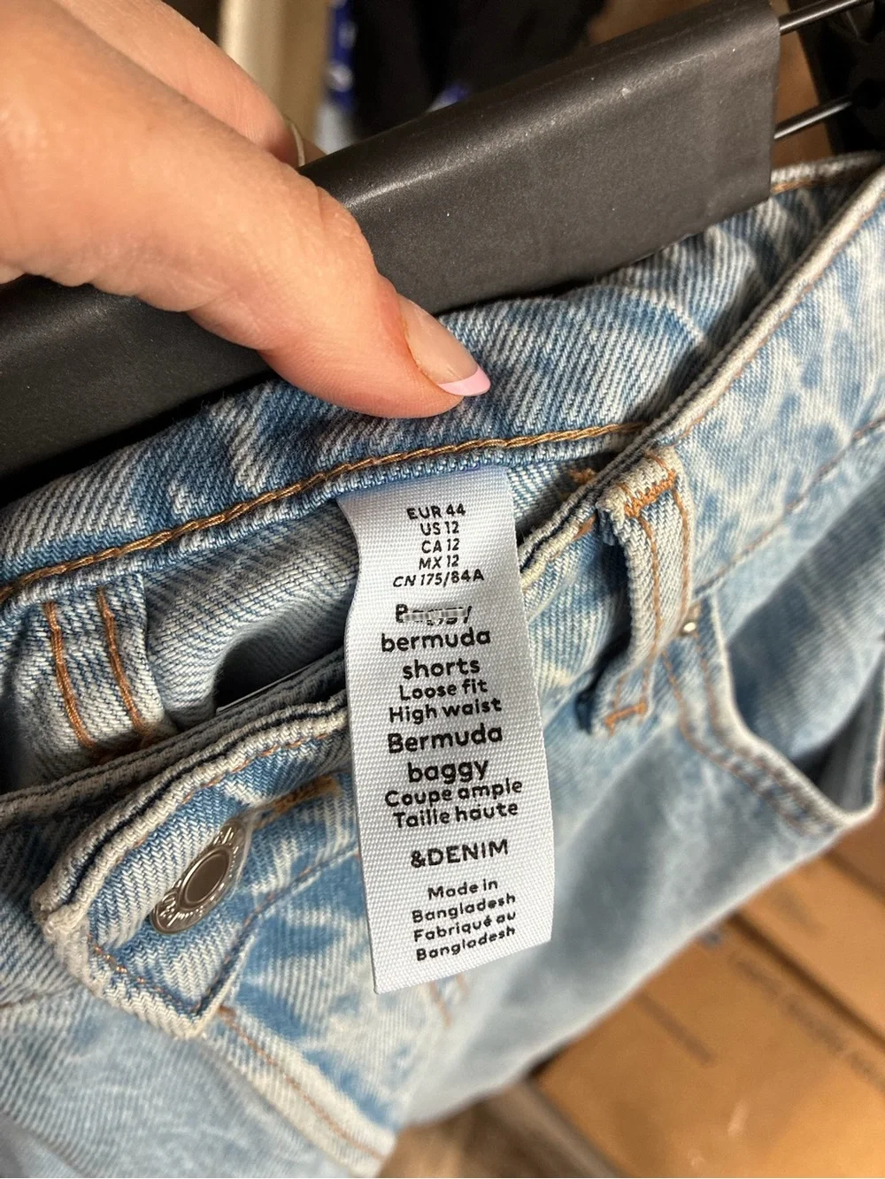 & Denim Light Blue long Denim Women’s Jean short jorts